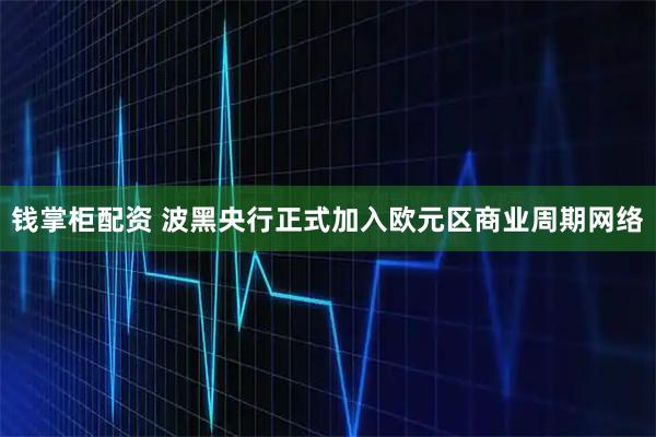 钱掌柜配资 波黑央行正式加入欧元区商业周期网络